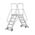 Zusatzbild Podestleiter Hymer Podesttreppe 2x4 Stufen