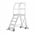Zusatzbild Podestleiter Hymer Podesttreppe einseitig begehbar 4 Stufen