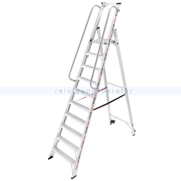 Profi-Stehleiter Hailo ChampionsLine P225 plus mit 10 Stufen