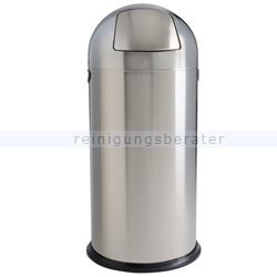 Push-Deckeleimer Orgavente APOLLO Edelstahl glänzend 52 L