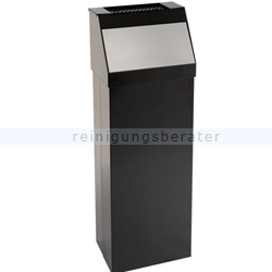 Push-Deckeleimer Orgavente STORICO schwarz-Edelstahl 50 L