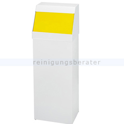 Push-Deckeleimer Orgavente STORICO weiß-gelb 50 L
