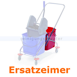 Putzeimer Clean Track für Reinigungswagen Duo 2x23 L rot