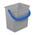 Zusatzbild Putzeimer für Reinigungswagen 6 L grau mit blauem Henkel