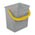Zusatzbild Putzeimer für Reinigungswagen 6 L grau mit gelbem Henkel