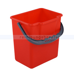 Putzeimer für Reinigungswagen Bayersan Eimer 6 L rot