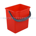 Putzeimer Meiko rot mit Henkel, eckig, 6 L