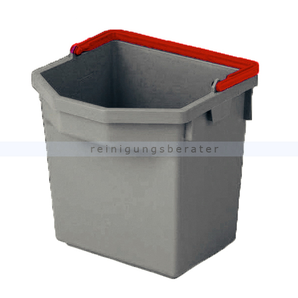 Putzeimer Numatic 5-Liter, grau mit Henkel rot