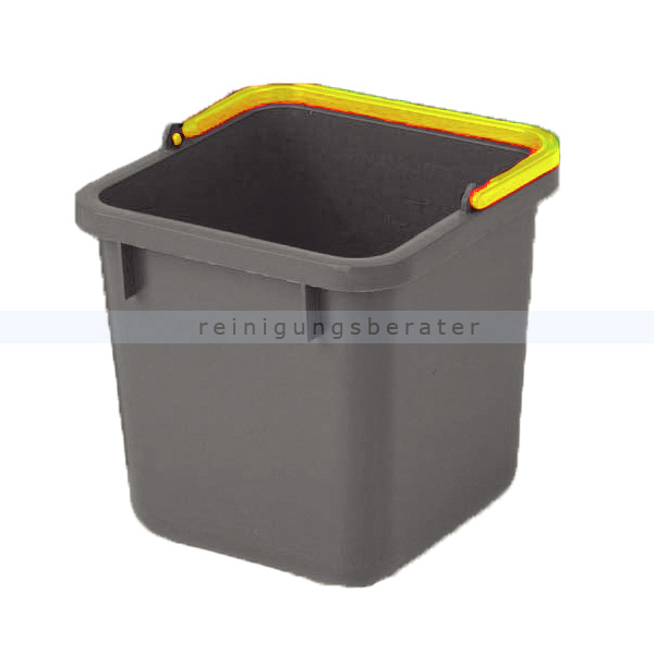 Putzeimer Numatic 6-Liter, grau mit Henkel gelb