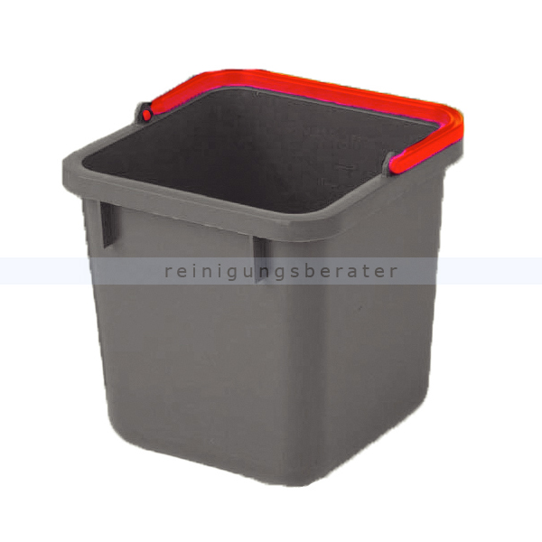 Putzeimer Numatic 6-Liter, grau mit Henkel rot