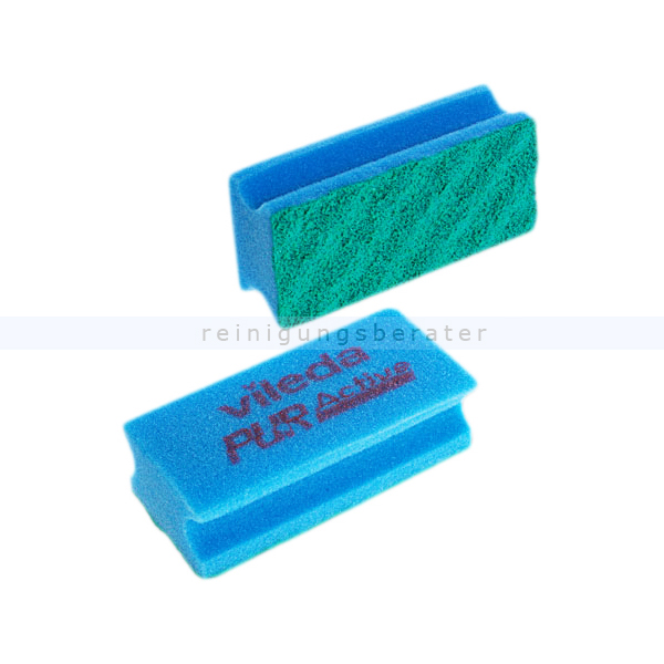 Putzschwamm Vileda Pur Active blau