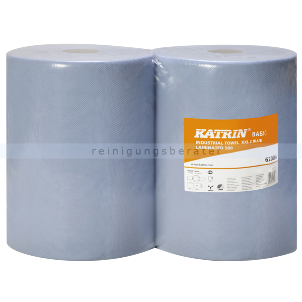 Putztuchrolle KATRIN BASIC LINE 2-lagig 180 m blau