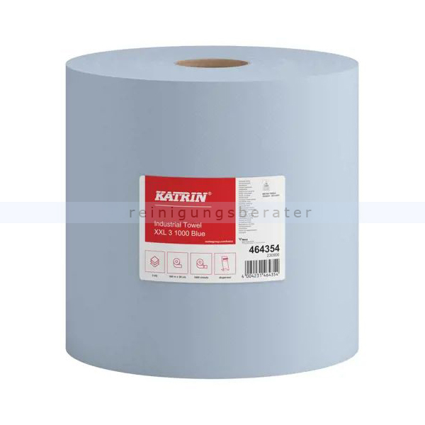 Putztuchrolle KATRIN Industrieputzrolle XXL 3-lagig blau
