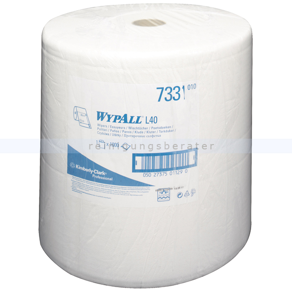 Putztuchrolle Kimberly Clark WYPALL L40 AIRFLEX weiß