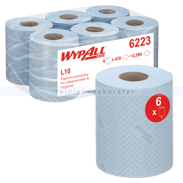 Putztuchrolle Kimberly Clark WypAll Reach 1-lagig blau