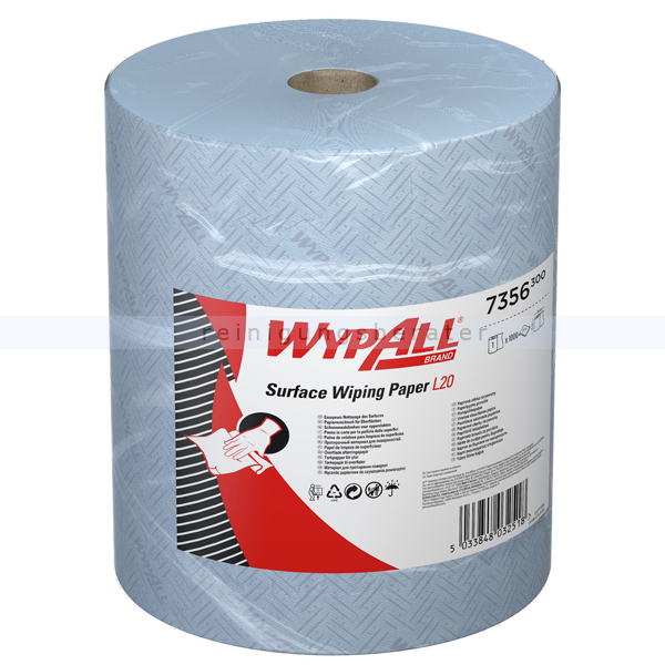 Putztuchrolle Kimberly Clark WYPALL Wischtücher blau