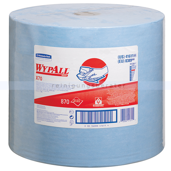 Kimberly Clark Wypall X90 Wischtücher BRAG Box blau 136 Tücher 