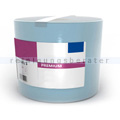 Putztuchrolle Premium 180-3 mit 500 Blatt blau 22 x 36 cm