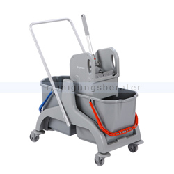 Reinigungswagen Bayersan Profi PE Kunststoff 2x18 L