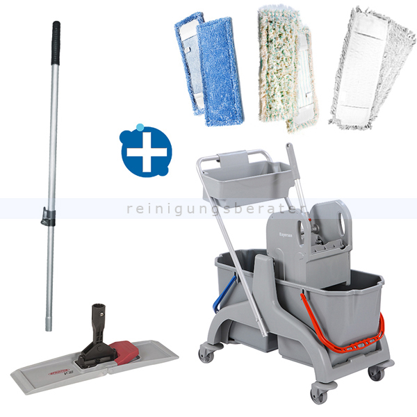 Reinigungswagen Bayersan Profi Set 1 mit Korb