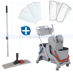 Reinigungswagen Bayersan Profi Set 4 mit Korb