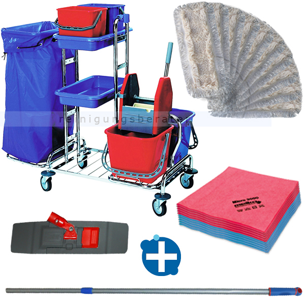 Hygienewagen Reinigungswagen Putzwagen/ Servicewagen/ Systemwagen/ Chrom/