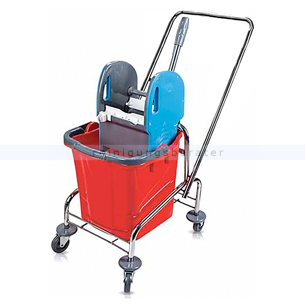 Reinigungswagen RMV Clean Einfahrwagen verchromt 1 x 25 L