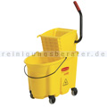 Reinigungswagen Rubbermaid WaveBrake mit Kombipresse Gelb