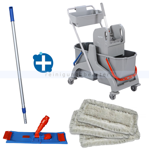 Reinigungswagen Set Bayersan Luck 50 cm mit Korb