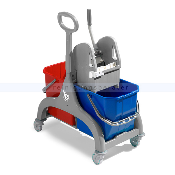 Reinigungswagen TTS Nick 2x15 L, grau