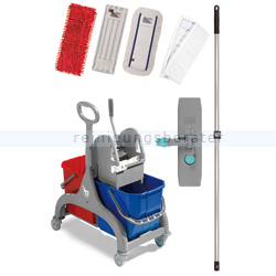 Reinigungswagen TTS Nick 2x15 L grau im SET