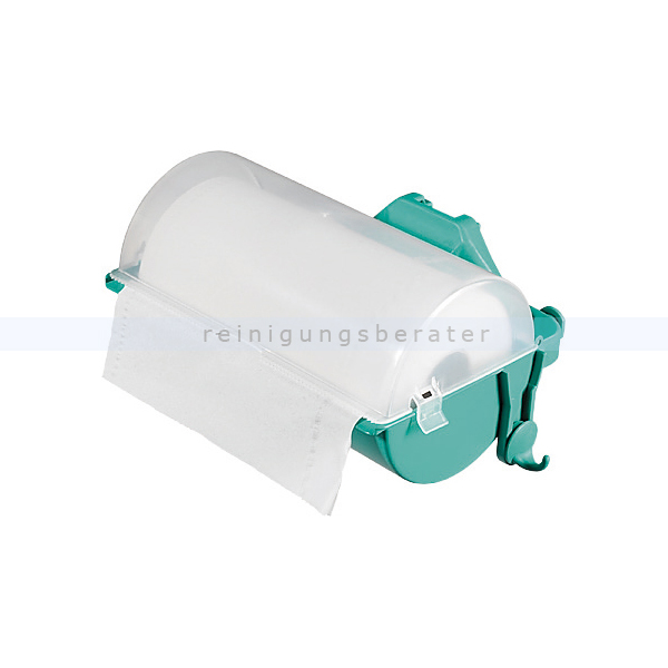 Rollenhalter für Putzrollen. Putzpapier TTS grün
