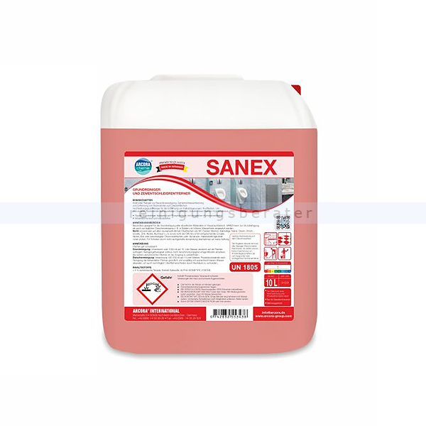Sanitärreiniger Arcora Sanex 10 L Grundreiniger