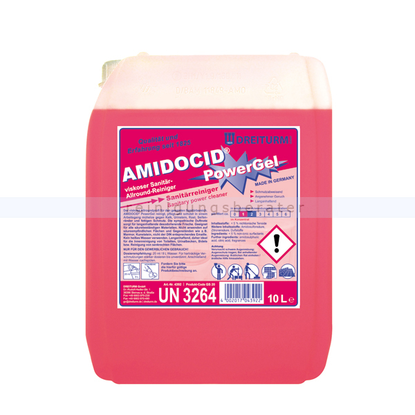 Sanitärreiniger Dreiturm Amidocid PowerGel 10 L