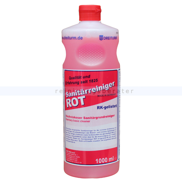 Sanitärreiniger Dreiturm Rot 1 L