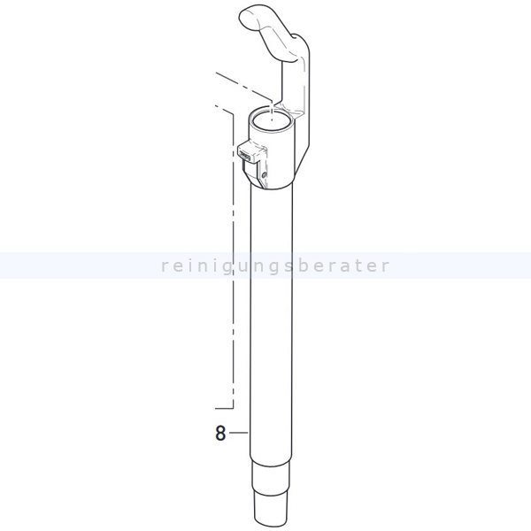 Saugrohr Sebo Handsaugrohr komplett 50165HG