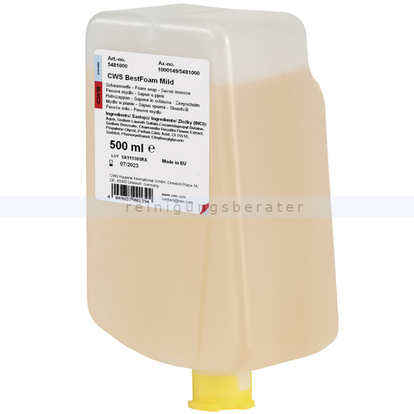 Schaumseife CWS Best Foam Konzentrat mild 500 ml