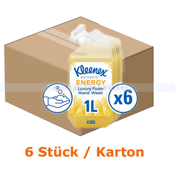 Schaumseife Kimberly Clark KLEENEX® ENERGY 6x 1 L Kartusche