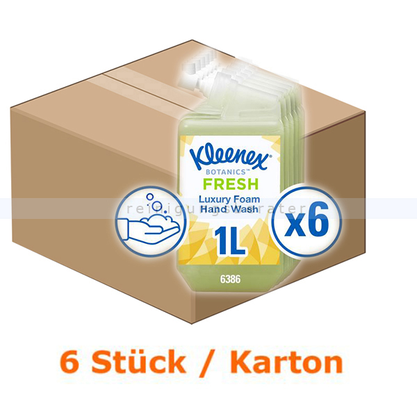 Schaumseife Kimberly Clark KLEENEX® FRESH 6x 1 L Kartusche
