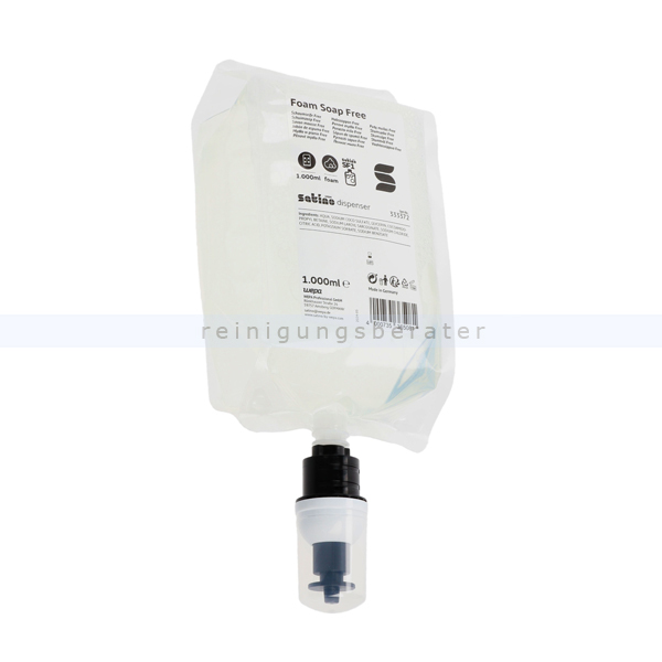 Schaumseife Wepa Satino Free transparent parfümfrei 1 L