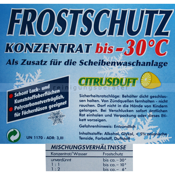 Citrusduft Frostschutzmittel 1,0 l - Bürobedarf Thüringen