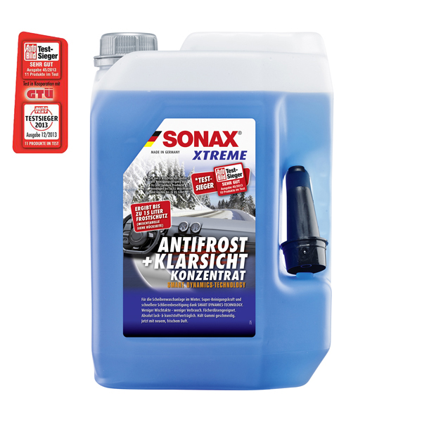 SONAX AntiFrost & KlarSicht Scheiben-Frostschutz Konzentrat, 5L