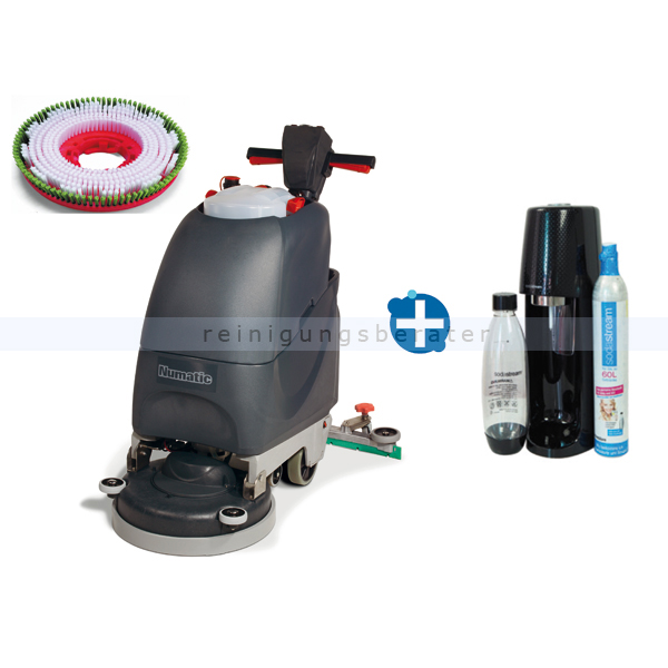 Numatic TGB 3045 inkl. Scheuerbürste & SodaStream schwarz