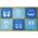 Zusatzbild Schmutzfangmatte Doortex Läufer blau 50 x 75 cm