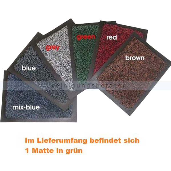Schmutzfangmatte Mamatting Bartex Cotton Entrance grün 60x85