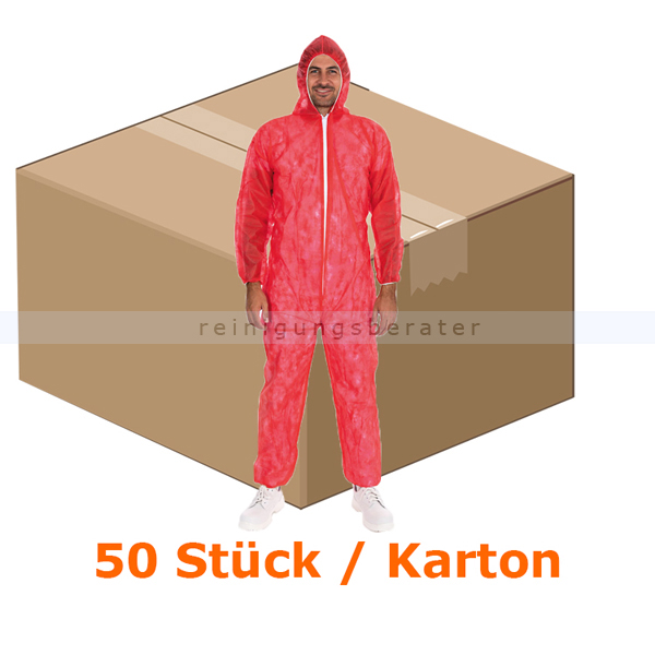 Schutzanzug Hygonorm Overall Light PP-Vlies rot XL