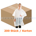 Schutzkittel Hygostar Regenponcho PE transparent 100x240 cm