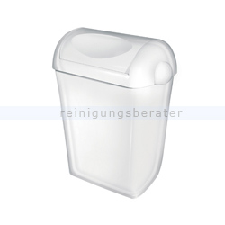 Schwingdeckeleimer Abfallbehälter Kunststoff 23 L weiß