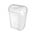 Zusatzbild Schwingdeckeleimer Abfallbehälter Kunststoff 23 L weiß