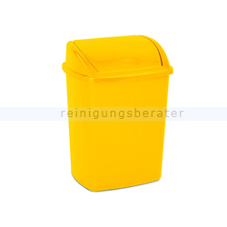 Schwingdeckeleimer Bora Abfallbehälter 15 L gelb
